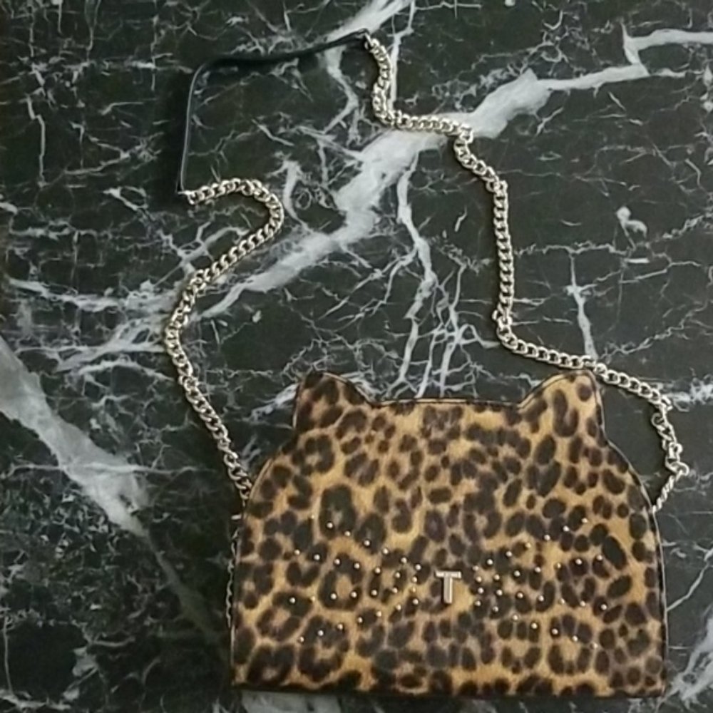 Ted Baker Leopard Cat Crossbody Bag